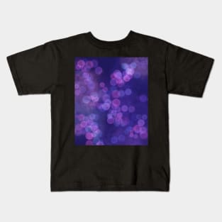 Deep Blue and Purple Cosmos Bubbles Kids T-Shirt